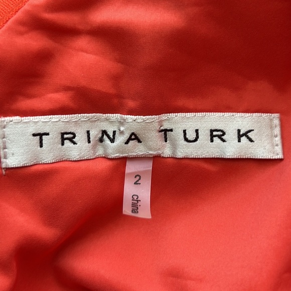 Trina Turk Faux Wrap V-Neck Rayon Blend Dress Sz 2 - Picture 8 of 9